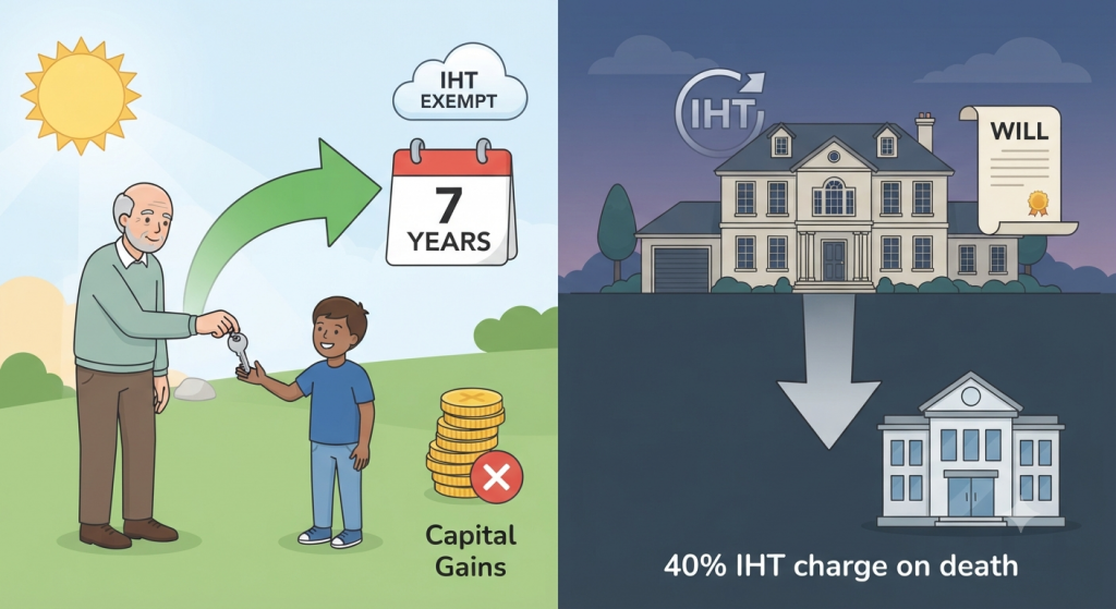 Passing on the investment property