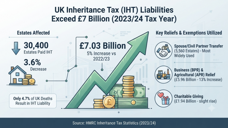 UK Inheritance Tax Liabilities Exceed £7 Billion for the First Time